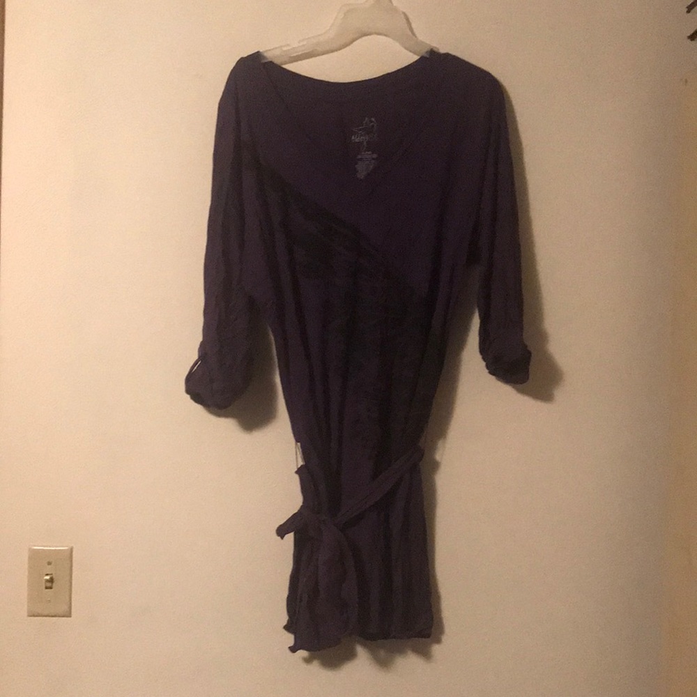Black & Purple Size XL Miley Cyrus Max Adria Dress